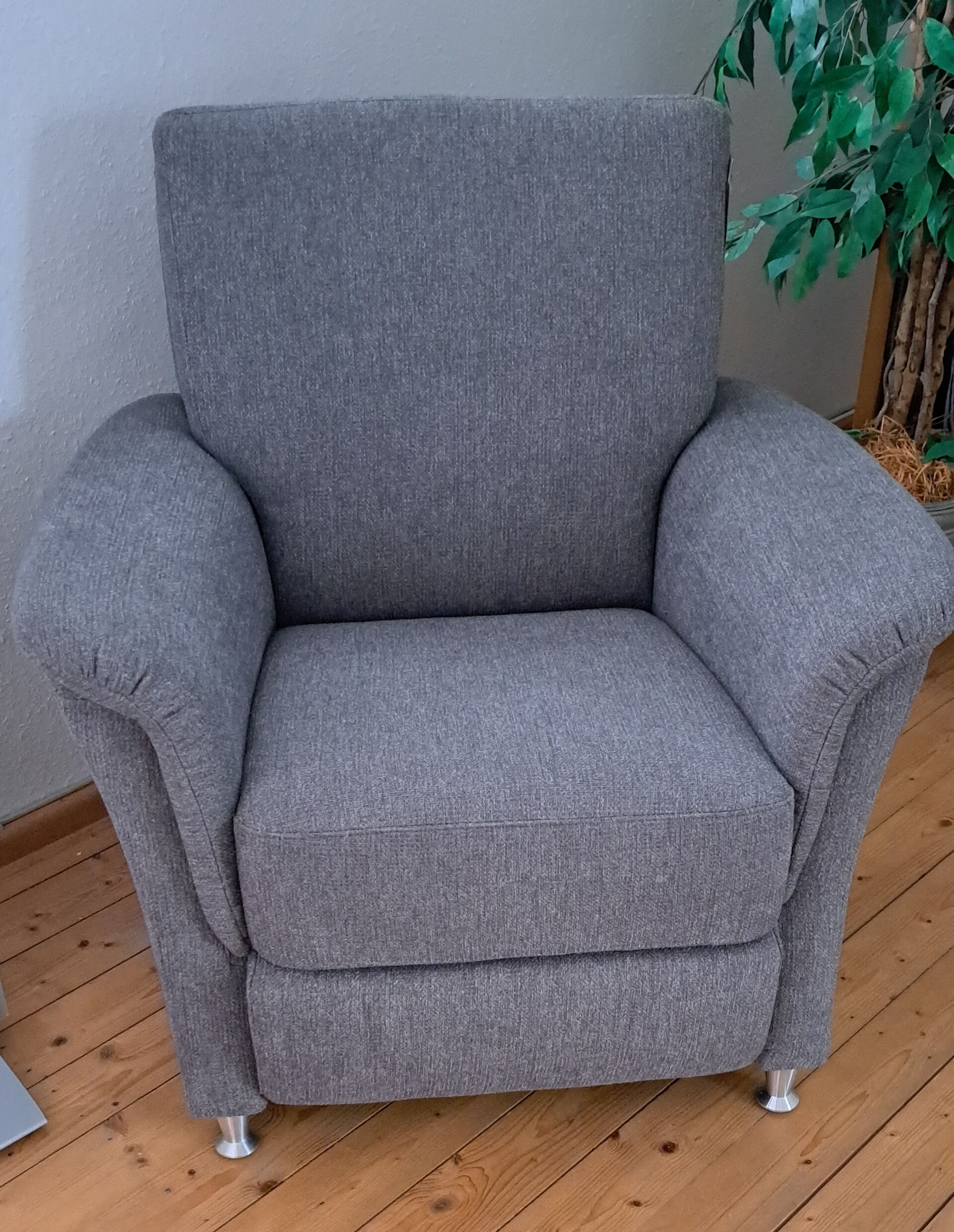 Sessel mit Metallfüßen Sessel mit Metallfüßen Stoff: Cosy grey